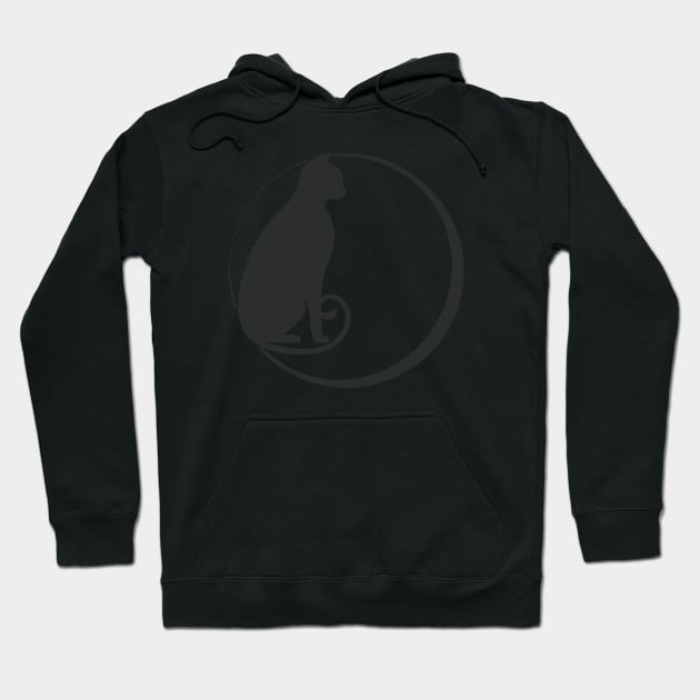 Cat In The Moonlight Hoodie by ValidOpinion